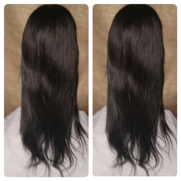 20" Brazilian unprocessed lacefront glueless human hair wig - Picture 4 of 7